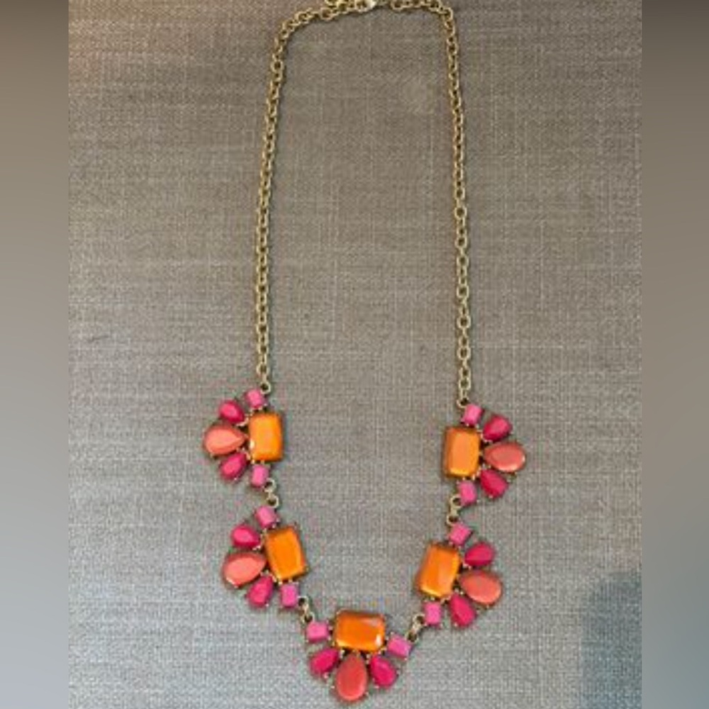 J Crew Abstract Gem Necklace